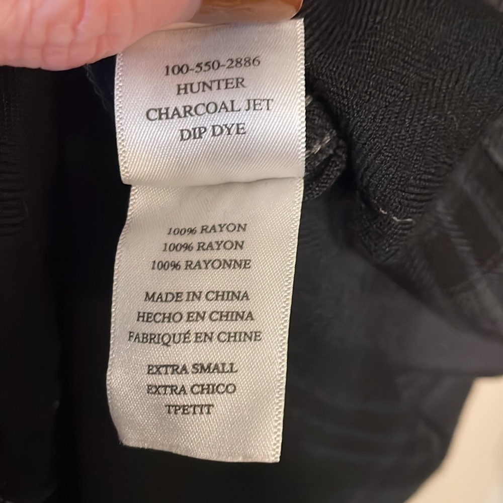 Rails Hunter Charcoal Jet Dip Dye Long Sleeve Pla… - image 8